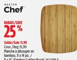 Canadian Tire 11 x 14˝ Bamboo Cutting Board offer