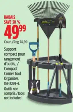 Canadian Tire Yardworks Compact Corner Tool Organizer offer