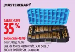 Canadian Tire Mastercraft 300-Pc Drill Bit Set offer