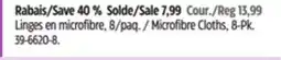 Canadian Tire Simoniz Microfibre Cloths, 8-Pk offer