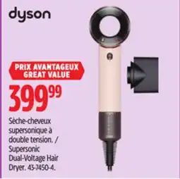 Canadian Tire Dyson Dual-Voltage Hair Dryer offer