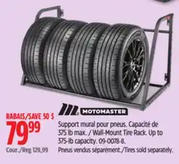 Canadian Tire Wall-Mount Tire Rack Up to 375-lb capacity offer
