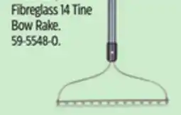 Canadian Tire Yardworks Fibreglass 14 Tine Bow Rake offer
