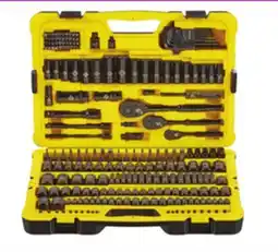 Canadian Tire Stanley 229-Pc Black Chrome Socket Set. 1⁄4˝, 3⁄8˝, 1⁄2˝ drive sizes offer