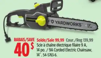 Canadian Tire Yardworks 9A Corded Electric Chainsaw, 14˝ offer