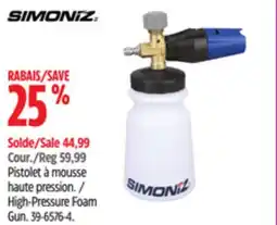 Canadian Tire Simoniz High-Pressure Foam Gun offer