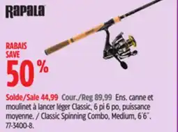 Canadian Tire Classic Spinning Combo, Medium, 6´6˝ offer