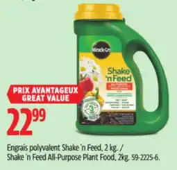 Canadian Tire Miracle-Gro Shake 'n Feed All-Purpose Plant Food, 2kg offer