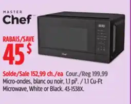 Canadian Tire MasterChef 1.1 Cu-Ft Microwave offer