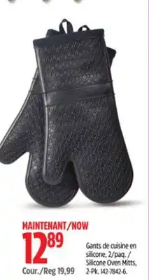 Canadian Tire Paderno Silicone Oven Mitts, 2-Pk offer