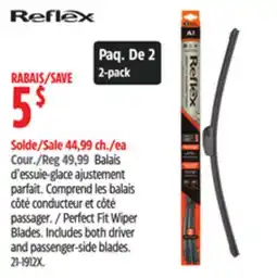 Canadian Tire Reflex Perfect Fit Wiper Blades offer