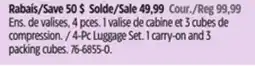 Canadian Tire Outbound 4-Pc Luggage Set offer