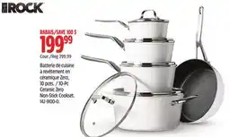 Canadian Tire The Rock 10-Pc Ceramic Zero Non-Stick Cookset offer