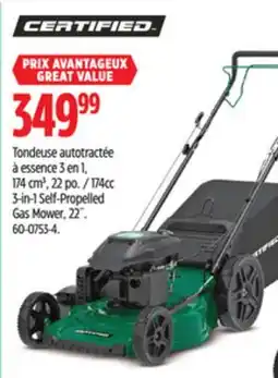 Canadian Tire Certified 174cc 3-in-1 Self-Propelled Gas Mower, 22˝ offer