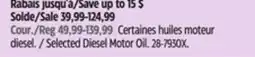 Canadian Tire Shell Selected Diesel Motor Oil offer