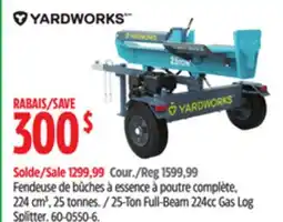 Canadian Tire 25-Ton Full-Beam 224cc Gas Log Splitter offer
