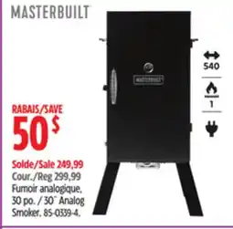 Canadian Tire Masterbuilt 30˝ Analog Smoker offer
