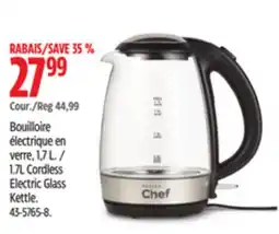 Canadian Tire MASTER Chef 1.7L Cordless Electric Glass Kettle offer
