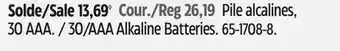 Canadian Tire NOMA 30/AAA Alkaline Batteries offer