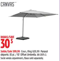 Canadian Tire CANVAS 10´ Offset Umbrella offer