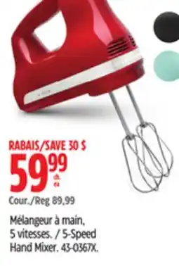 Canadian Tire Kitchen Aid 5-Speed Hand Mixer offer