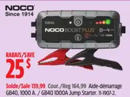 Canadian Tire NOCO GB40 1000A Jump Starter offer