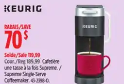 Canadian Tire Keurig Supreme Single-Serve Coffeemaker offer
