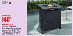 Canadian Tire 25˝ Outdoor Gas Steel Square Fire Table offer