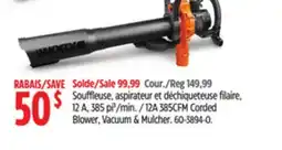 Canadian Tire WORX 12A 385CFM Corded Blower, Vacuum & Mulcher offer