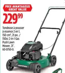 Canadian Tire 150cc 2-in-1 Gas Push Lawn Mower, 21˝ offer