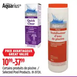 Canadian Tire Aquarius Selected Pool Products offer