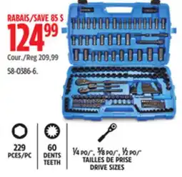 Canadian Tire Mastercraft TAILLES DE PRISE DRIVE SIZES offer