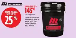 Canadian Tire Moto Master ATF Dexron III/Mercon, 18.9L offer