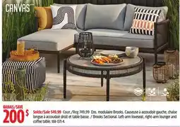 Canadian Tire Brooks Sectional offer