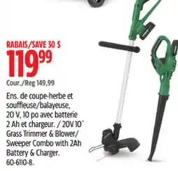 Canadian Tire Certified 20V 10' Grass Trimmer & Blower offer
