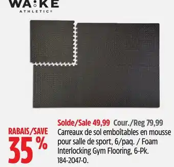 Canadian Tire Foam Interlocking Gym Flooring, 6-Pk offer