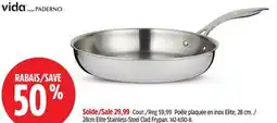 Canadian Tire 28cm Elite Stainless-Steel Clad Frypan offer