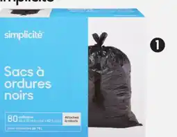 Canadian Tire Simplicite 74L Garbage Bags offer
