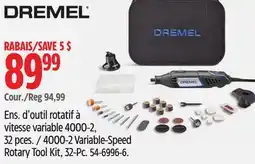 Canadian Tire DREMEL 4000-2 Variable-Speed Rotary Tool Kit, 32-Pc offer