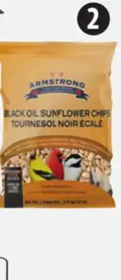Canadian Tire Armstrong Sunflower Chips Bird Seed offer