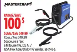Canadian Tire Mastercraft 125A Flux Core/Stick/TIG Welder offer