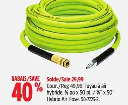 Canadian Tire 3⁄8˝ x 50´ Hybrid Air Hose offer