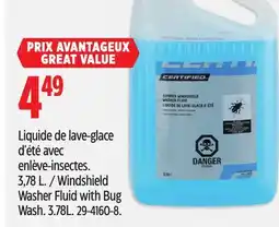 Canadian Tire Certified Windshield Washer Fluid with Bug Wash offer