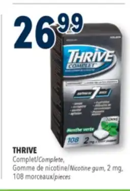 Familiprix THRIVE Complete,Nicotine gum, 2mg, 108 pieces offer