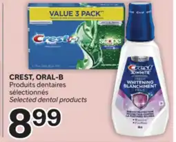 Brunet CREST, ORAL-B Produits dentaires sélectionnés offer