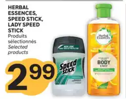 Brunet HERBAL ESSENCES, SPEED STICK, LADY SPEED STICK Produits sélectionnés offer