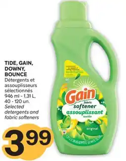 Brunet TIDE, GAIN, DOWNY, BOUNCE Détergents et assouplisseurs sélectionnés offer