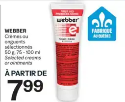 Brunet WEBBER Crèmes ou onguents sélectionnés offer