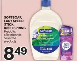 Brunet SOFTSOAP, LADY SPEED STICK, IRISH SPRING Produits sélectionnés offer