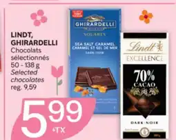 Brunet LINDT,GHIRARDELLI Chocolats sélectionnés offer